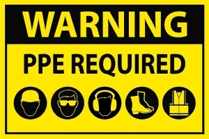PPE Required Warning Sign